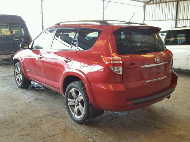 JTMRF4DV0B5046551 - 2011 TOYOTA RAV4 SPORT BURGUNDY photo 3