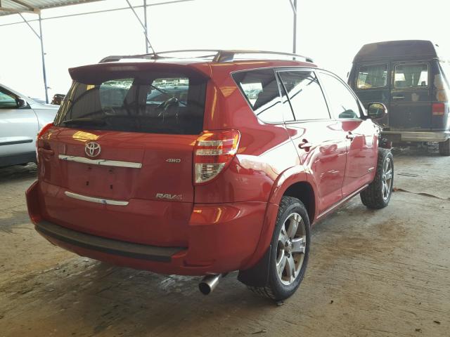 JTMRF4DV0B5046551 - 2011 TOYOTA RAV4 SPORT BURGUNDY photo 4