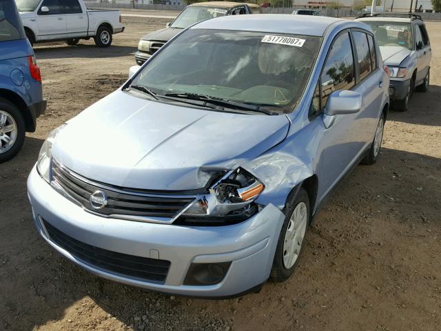 3N1BC1CP2AL449556 - 2010 NISSAN VERSA S BLUE photo 2