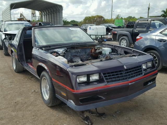 1G1GZ11G2HP148510 - 1987 CHEVROLET MONTE CARL BLACK photo 1