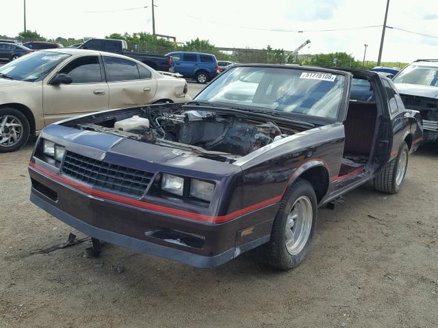 1G1GZ11G2HP148510 - 1987 CHEVROLET MONTE CARL შავი ფოტო 2