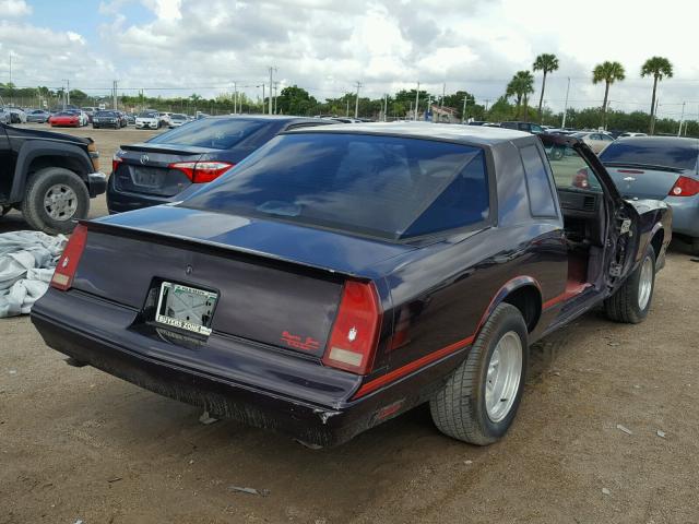 1G1GZ11G2HP148510 - 1987 CHEVROLET MONTE CARL შავი ფოტო 4