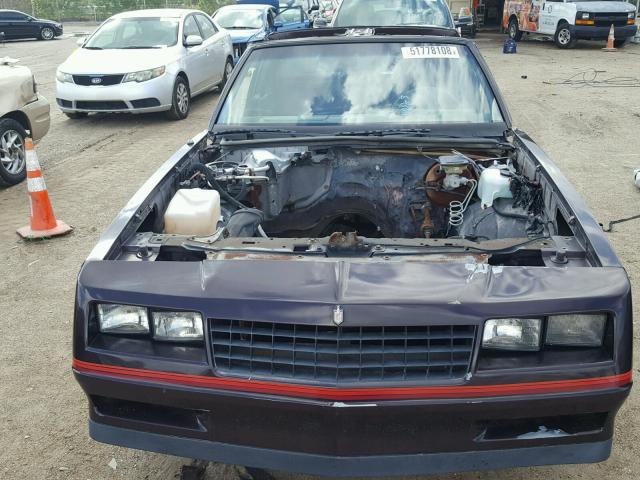 1G1GZ11G2HP148510 - 1987 CHEVROLET MONTE CARL შავი ფოტო 9