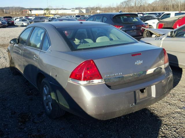 2G1WT55K489141916 - 2008 CHEVROLET IMPALA LT GRAY photo 3