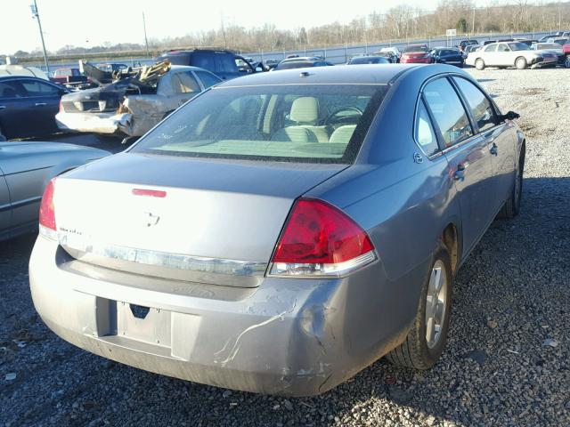 2G1WT55K489141916 - 2008 CHEVROLET IMPALA LT GRAY photo 4