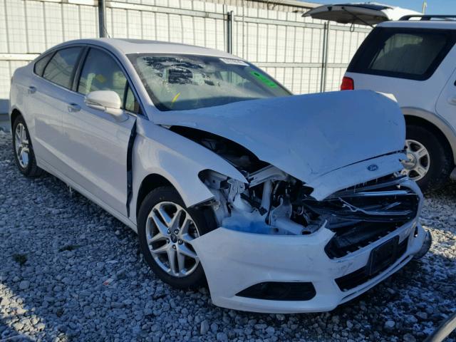 3FA6P0HR3DR233908 - 2013 FORD FUSION SE WHITE photo 1