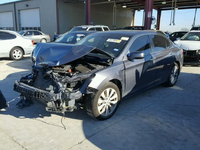 1HGCR2F75EA254146 - 2014 HONDA ACCORD EX GRAY photo 2