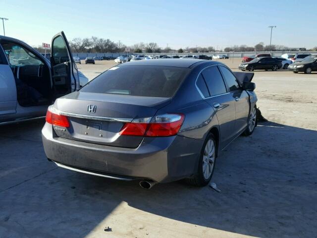 1HGCR2F75EA254146 - 2014 HONDA ACCORD EX GRAY photo 4