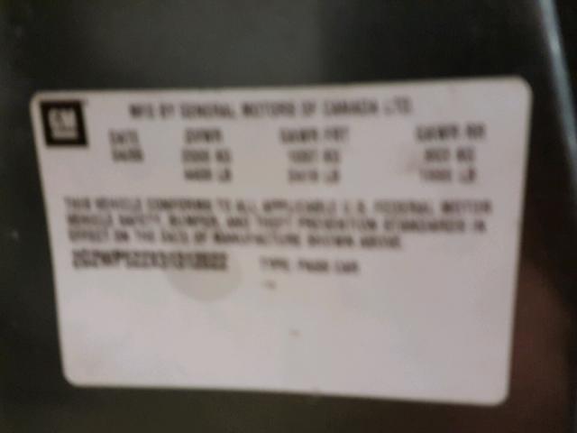 2G2WP522X51312022 - 2005 PONTIAC GRAND PRIX BLUE photo 10