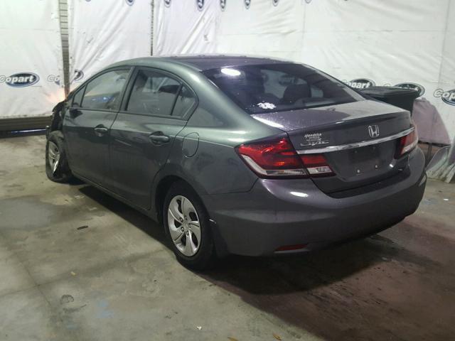 2HGFB2F5XDH597146 - 2013 HONDA CIVIC LX CHARCOAL photo 3