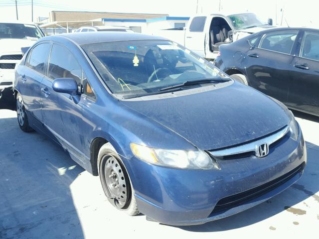 2HGFA165X7H512372 - 2007 HONDA CIVIC LX BLUE photo 1