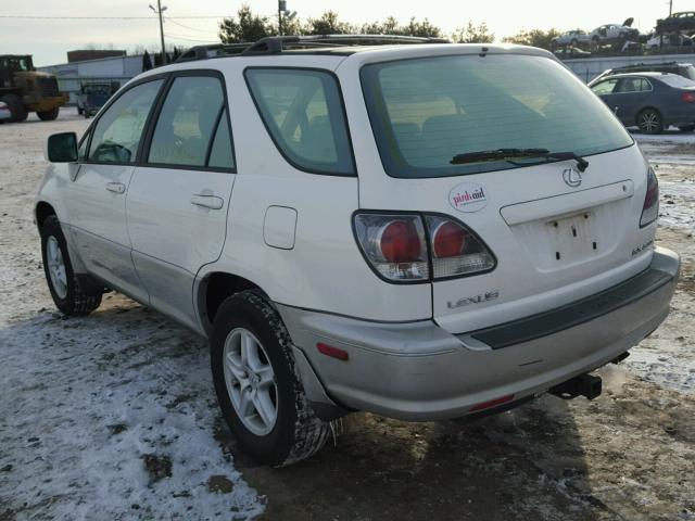 JTJHF10U210229806 - 2001 LEXUS RX 300 WHITE photo 3