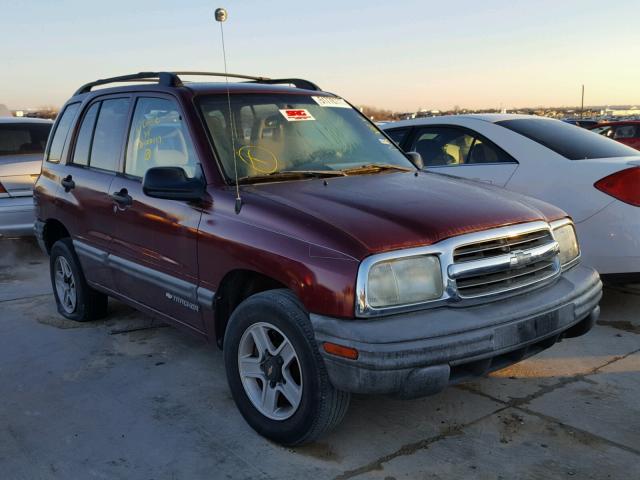 2CNBJ13C126917844 - 2002 CHEVROLET TRACKER BURGUNDY photo 1