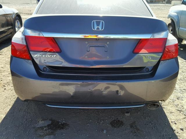 1HGCR2F31EA010202 - 2014 HONDA ACCORD LX GRAY photo 9