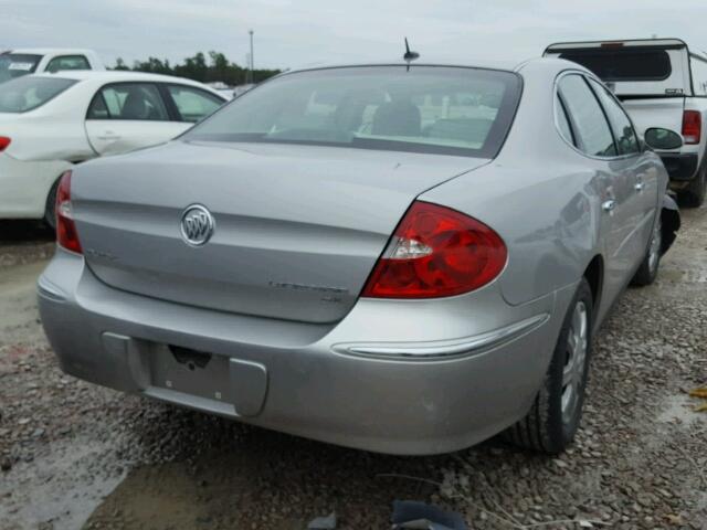 2G4WC582781161445 - 2008 BUICK LACROSSE C SILVER photo 4
