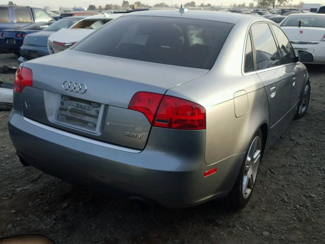 WAUAF78EX7A245434 - 2007 AUDI A4 2 GRAY photo 4