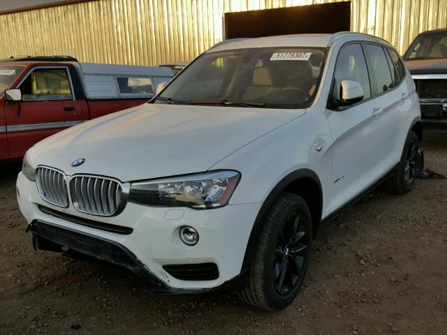 5UXWX9C56G0D91815 - 2016 BMW X3 XDRIVE2 WHITE photo 2