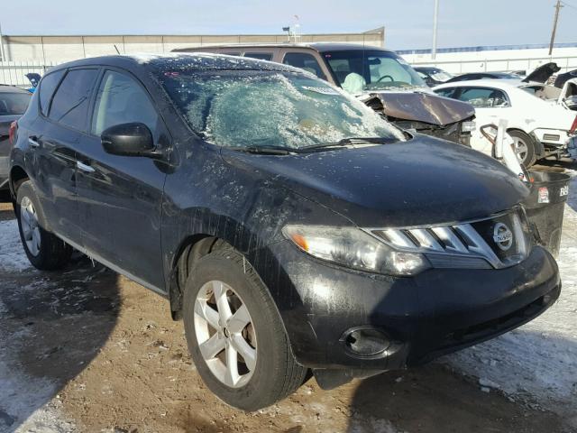 JN8AZ1MW1AW104398 - 2010 NISSAN MURANO S BLACK photo 1