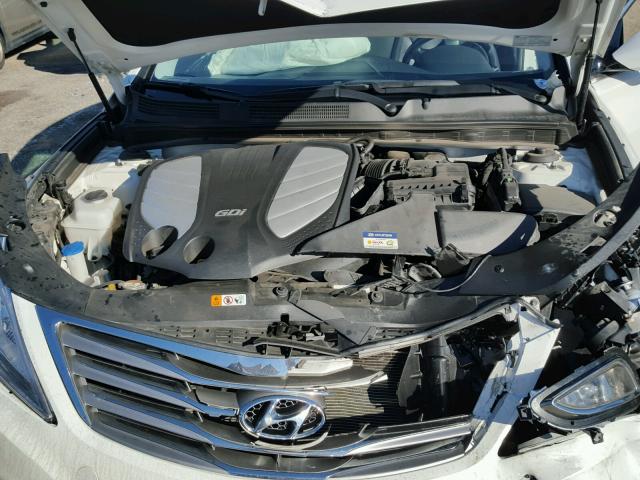 KMHFG4JG4EA342492 - 2014 HYUNDAI AZERA WHITE photo 7