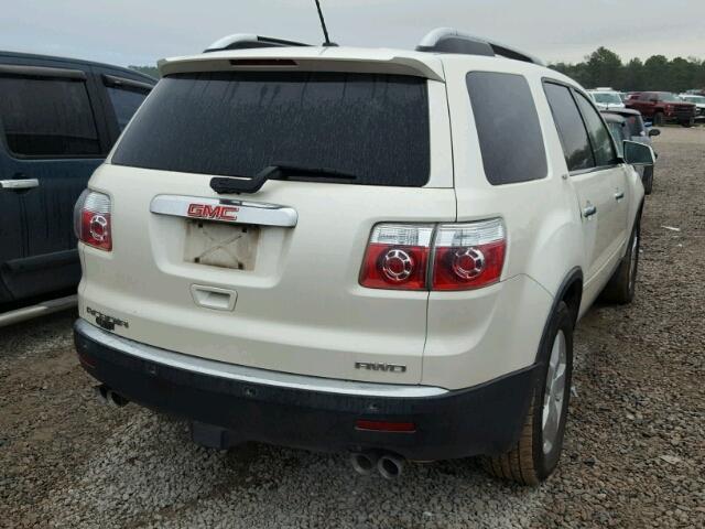 1GKEV33748J274104 - 2008 GMC ACADIA SLT WHITE photo 4