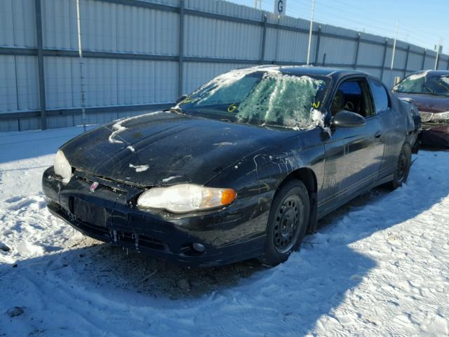 2G1WX12K159319245 - 2005 CHEVROLET MONTE CARL BLACK photo 2