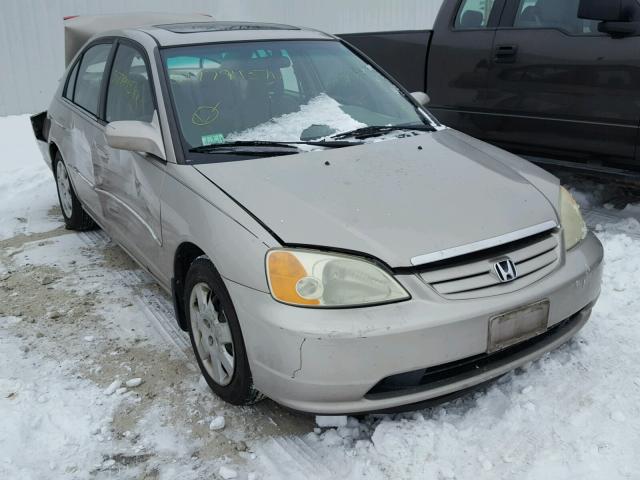 1HGES26772L060652 - 2002 HONDA CIVIC EX GOLD photo 1