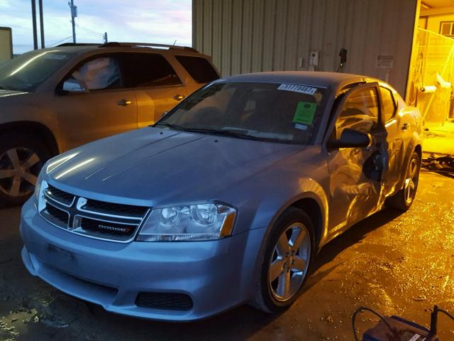 1C3CDZAB2DN629035 - 2013 DODGE AVENGER SE BLUE photo 2