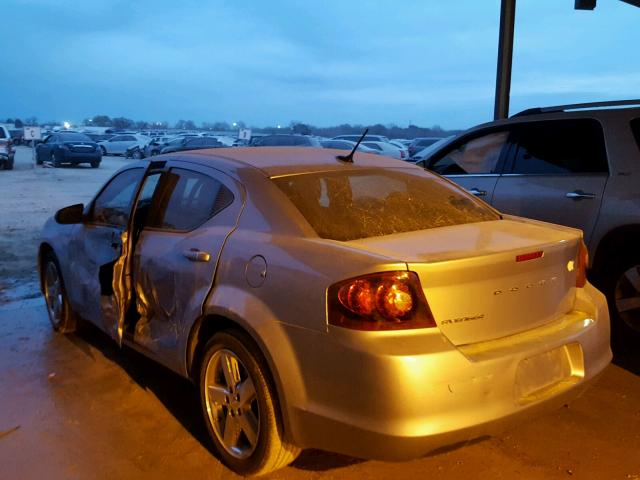 1C3CDZAB2DN629035 - 2013 DODGE AVENGER SE BLUE photo 3