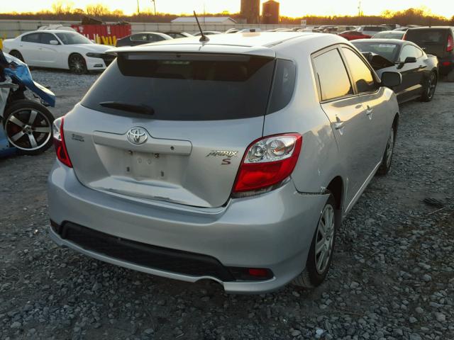 2T1KU4EE0DC022391 - 2013 TOYOTA COROLLA MA SILVER photo 4