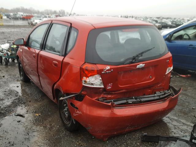 KL1TD66608B144591 - 2008 CHEVROLET AVEO BASE Qırmızı foto 3