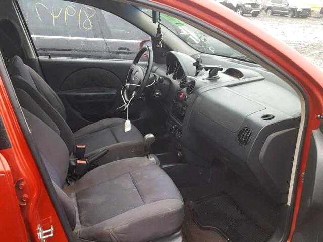 KL1TD66608B144591 - 2008 CHEVROLET AVEO BASE Qırmızı foto 5