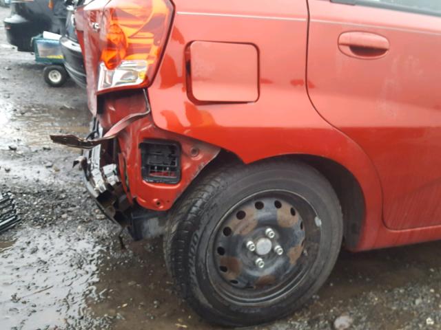 KL1TD66608B144591 - 2008 CHEVROLET AVEO BASE Qırmızı foto 9