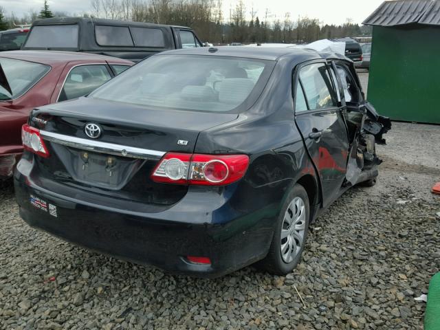 2T1BU4EE2CC834208 - 2012 TOYOTA COROLLA BA BLACK photo 4