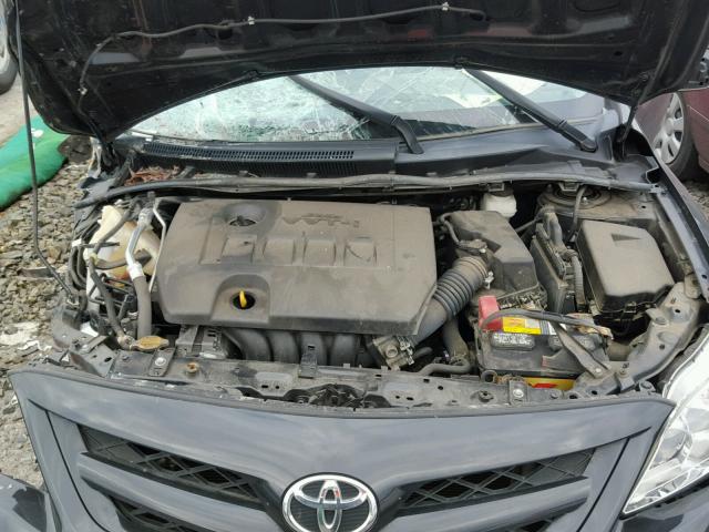 2T1BU4EE2CC834208 - 2012 TOYOTA COROLLA BA BLACK photo 7