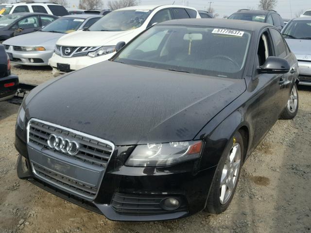 WAULF78K89N018155 - 2009 AUDI A4 2.0T QU BLACK photo 2