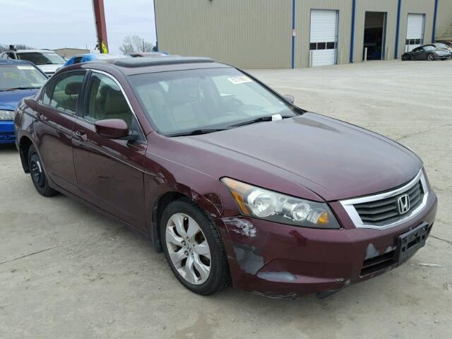 1HGCP26899A169928 - 2009 HONDA ACCORD EXL BURGUNDY photo 1