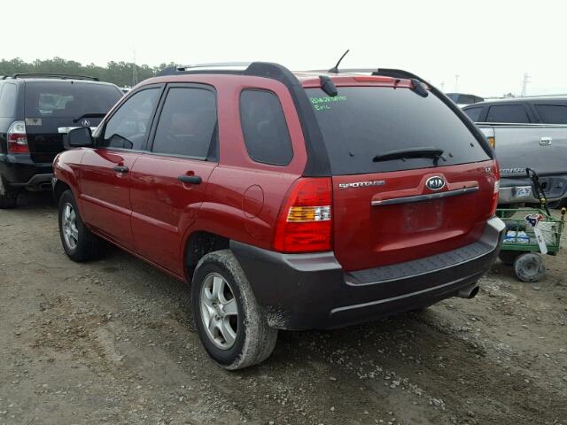 KNDJF724X77397133 - 2007 KIA SPORTAGE L RED photo 3