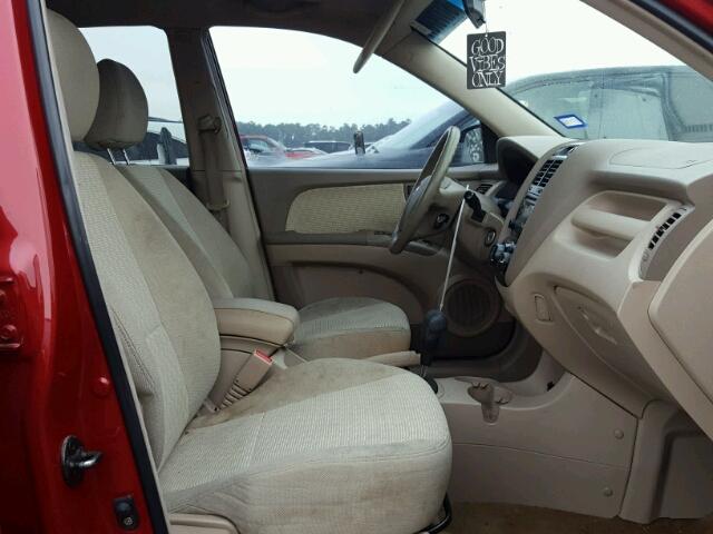 KNDJF724X77397133 - 2007 KIA SPORTAGE L RED photo 5