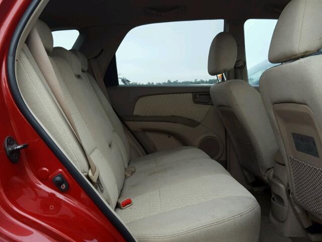 KNDJF724X77397133 - 2007 KIA SPORTAGE L RED photo 6