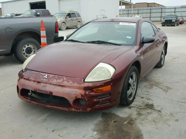 4A3AC44G23E044595 - 2003 MITSUBISHI ECLIPSE GS BURGUNDY photo 2