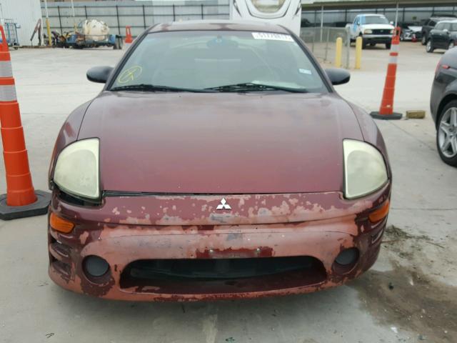 4A3AC44G23E044595 - 2003 MITSUBISHI ECLIPSE GS BURGUNDY photo 9