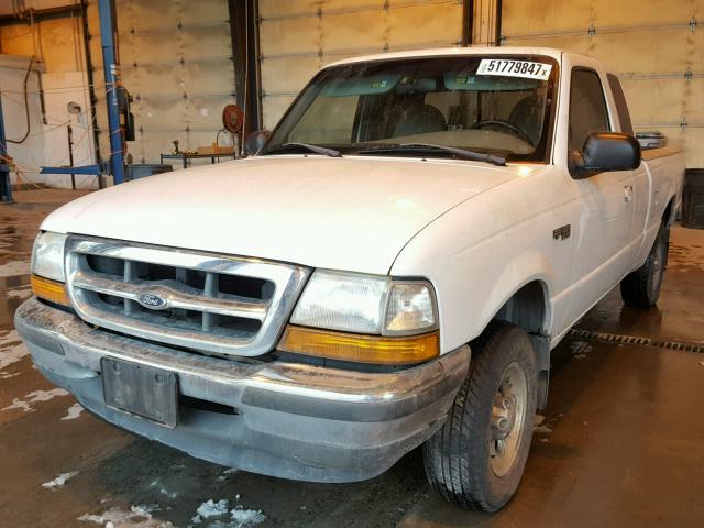 1FTYR14X2WPB37057 - 1998 FORD RANGER SUP WHITE photo 2