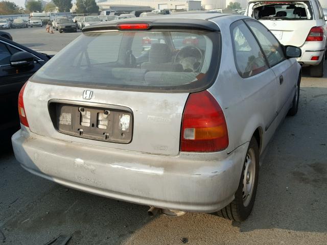 2HGEJ6426VH114400 - 1997 HONDA CIVIC CX GRAY photo 4