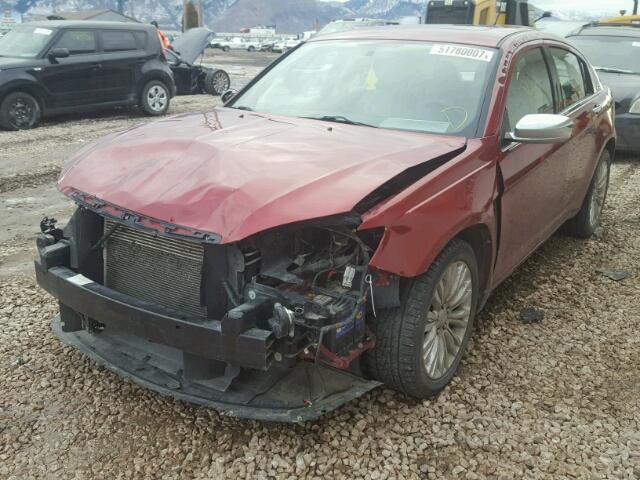 1C3BC2FG9BN581699 - 2011 CHRYSLER 200 LIMITE RED photo 2