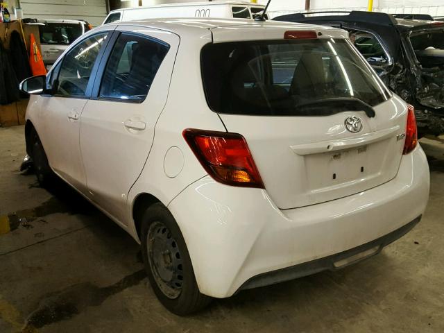 VNKKTUD36FA030951 - 2015 TOYOTA YARIS WHITE photo 3