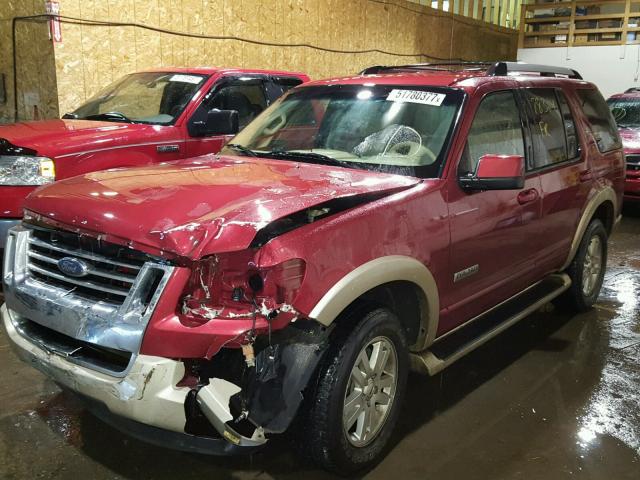 1FMEU74E56UB35092 - 2006 FORD EXPLORER E RED photo 2