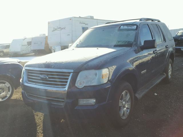 1FMEU73E48UA10878 - 2008 FORD EXPLORER X BLUE photo 2