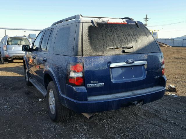 1FMEU73E48UA10878 - 2008 FORD EXPLORER X BLUE photo 3