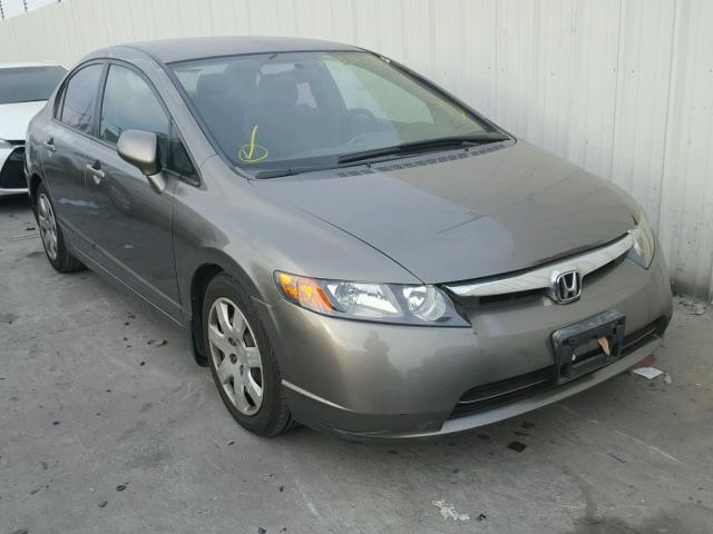 2HGFA16517H506251 - 2007 HONDA CIVIC LX SILVER photo 1