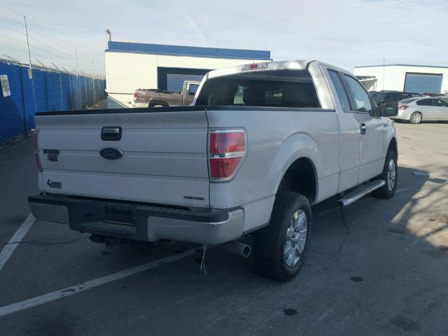 1FTEX1CM9DFC04644 - 2013 FORD F150 SUPER WHITE photo 4